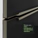 Armário Aéreo 70 cm 1 Porta Branco/Preto Lux Madesa