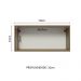 Armário Aéreo 70 cm 1 Porta Rustic/Branco Veludo Lux Madesa