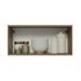 Armário Aéreo 70 cm 1 Porta Rustic/Branco Veludo Lux Madesa