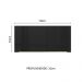 Armário Aéreo 70 cm 1 Porta Rustic/Preto Lux Madesa