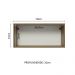 Armário Aéreo 70 cm 1 Porta Rustic/Preto Lux Madesa