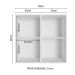 Armário Aéreo 70 cm 2 Portas Branco Reims Madesa