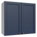 Armário Aéreo 70 cm 2 Portas Branco/Azul Vik Madesa