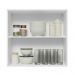 Armário Aéreo 70 cm 2 Portas Branco/Cinza Lux Madesa
