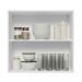 Armário Aéreo 70 cm 2 Portas Branco/Preto Lux Madesa