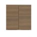 Armário Aéreo 70 cm 2 Portas Branco/Rustic Stella Madesa
