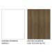 Armário Aéreo 70 cm 2 Portas Branco/Rustic Stella Madesa