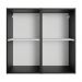 Armário Aéreo 70 cm 2 Portas Preto Reims Madesa
