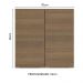 Armário Aéreo 70 cm 2 Portas Rustic Stella Madesa