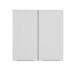Armário Aéreo 70 cm 2 Portas Rustic/Branco Stella Madesa