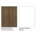 Armário Aéreo 70 cm 2 Portas Rustic/Branco Stella Madesa