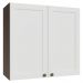 Armário Aéreo 70 cm 2 Portas Rustic/Branco Vik Madesa