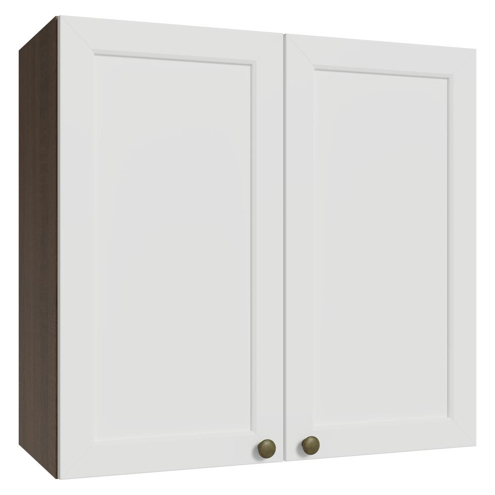 Armário Aéreo 70 cm 2 Portas Rustic/Branco Vik Madesa
