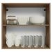Armário Aéreo 70 cm 2 Portas Rustic/Branco Vik Madesa