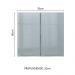 Armário Aéreo 70 cm 2 Portas Rustic/Cinza Lux Madesa