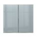 Armário Aéreo 70 cm 2 Portas Rustic/Cinza Lux Madesa
