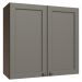 Armário Aéreo 70 cm 2 Portas Rustic/Cinza Vik Madesa
