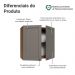 Armário Aéreo 70 cm 2 Portas Rustic/Cinza Vik Madesa