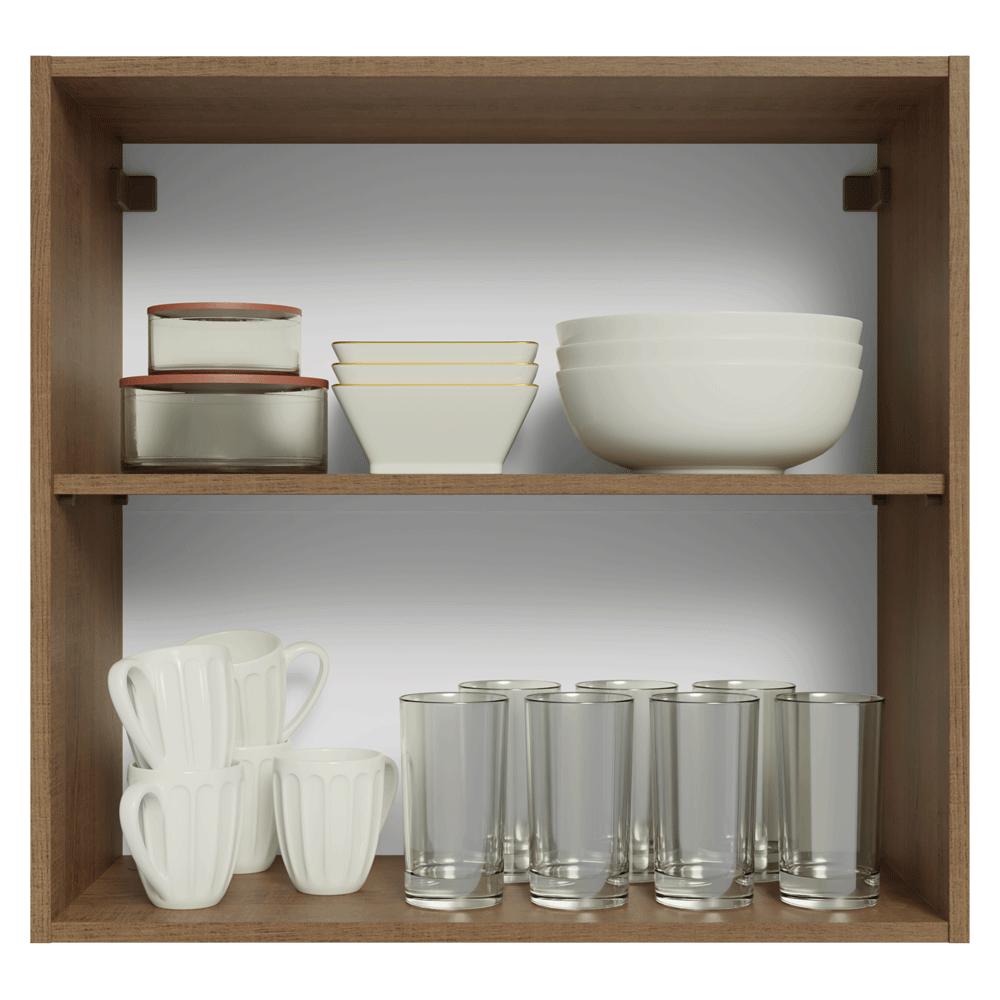 Armário Aéreo 70 cm 2 Portas Rustic/Verde Vik Madesa