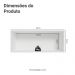 Armário Aéreo 80 cm 1 Porta Basculante Branco/Cinza Vik Madesa