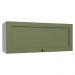 Armário Aéreo 80 cm 1 Porta Basculante Branco/Verde Vik Madesa