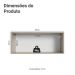 Armário Aéreo 80 cm 1 Porta Basculante Crema Nice Madesa