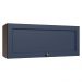 Armário Aéreo 80 cm 1 Porta Basculante Rustic/Azul Vik Madesa