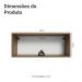 Armário Aéreo 80 cm 1 Porta Basculante Rustic/Azul Vik Madesa