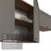 Armário Aéreo 80 cm 2 Portas Rustic/Cinza Vik Madesa