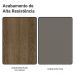 Armário Aéreo 80 cm 2 Portas Rustic/Cinza Vik Madesa