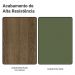 Armário Aéreo 80 cm 2 Portas Rustic/Verde Vik Madesa
