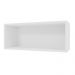 Armário Aéreo 80 cm Nicho Aberto para Cozinhas Lux, Glamy, Agata, Stella Branco Madesa