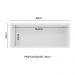 Armário Aéreo 80 cm Nicho Aberto para Cozinhas Lux, Glamy, Agata, Stella Branco Madesa