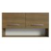 Armário Aéreo Cozinha 105cm 2 Portas 1 Nicho Rustic Emilly Madesa