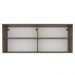 Armário Aéreo Madesa 2 Portas de Correr Vidro Reflex para Cozinhas Glamy, Lux e Reims - Rustic