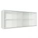 Armário Aéreo Madesa 2 Portas de Correr de Vidro para Cozinhas Glamy, Lux e Reims - Branco