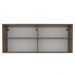 Armário Aéreo Madesa 2 Portas de Correr de Vidro para Cozinhas Glamy, Lux e Reims - Rustic