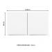 Armário Aéreo Madesa Lux 120 cm 2 Portas - Branco/Branco Veludo