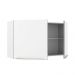 Armário Aéreo Madesa Lux 120 cm 2 Portas - Branco/Branco Veludo