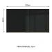 Armário Aéreo Madesa Lux 120 cm 2 Portas - Branco/Preto