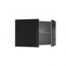 Armário Aéreo Madesa Lux 120 cm 2 Portas - Branco/Preto