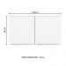 Armário Aéreo Madesa Lux 120 cm 2 Portas - Rustic/Branco Veludo