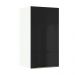 Armário Aéreo Madesa Lux 35 cm 1 Porta - Branco/Preto