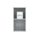 Armário Aéreo Madesa Lux 35 cm 1 Porta - Branco/Preto