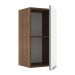 Armário Aéreo Madesa Lux 35 cm 1 Porta - Rustic/Branco Veludo