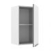 Armário Aéreo Madesa Lux 40 cm 1 Porta - Branco/Branco Veludo