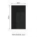 Armário Aéreo Madesa Lux 40 cm 1 Porta - Branco/Preto