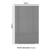 Armário Aéreo Madesa Lux 40 cm 1 Porta - Rustic/Cinza