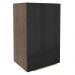 Armário Aéreo Madesa Lux 40 cm 1 Porta - Rustic/Preto