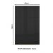 Armário Aéreo Madesa Lux 40 cm 1 Porta - Rustic/Preto